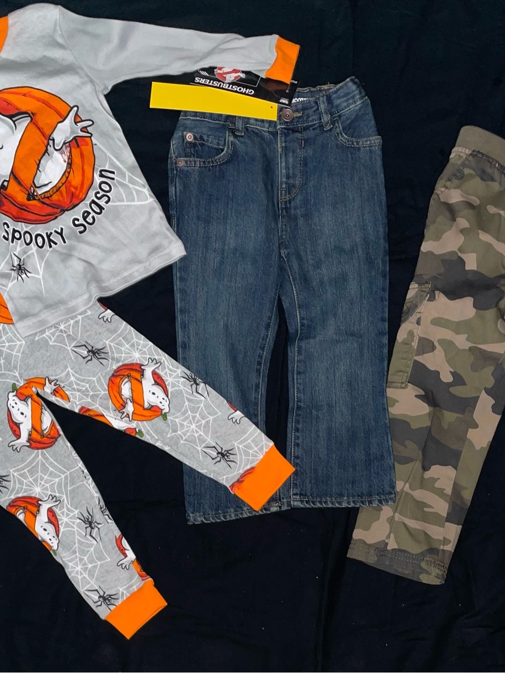 Toddler boy bundle jeans Carter’s 3t nwot pajamas ghostbuster set 4t new
